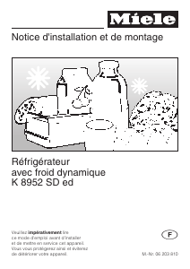 Mode d’emploi Miele K 8952 SD ed Réfrigérateur
