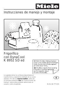 Manual de uso Miele K 8952 SD ed-1 Refrigerador