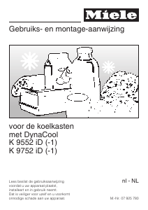 Handleiding Miele K 9552 iD-1 Koelkast