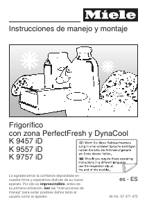 Manual de uso Miele K 9557 iD Refrigerador
