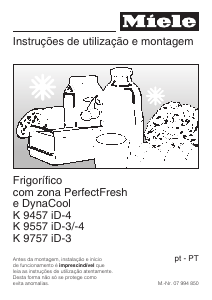 Manual Miele K 9557 iD-4 Frigorífico