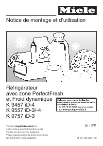 Mode d’emploi Miele K 9757 iD Réfrigérateur