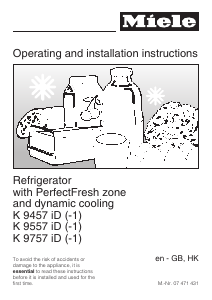 Handleiding Miele K 9757 iD-1 Koelkast