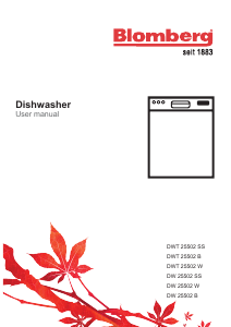 Manual Blomberg DW 25502 SS Dishwasher