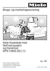 Brugsanvisning Miele KFN 14923 SD Køleskab