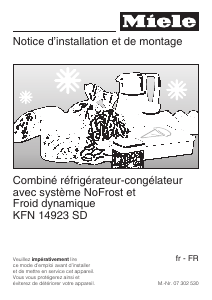 Mode d’emploi Miele KFN 14923 SD Réfrigérateur