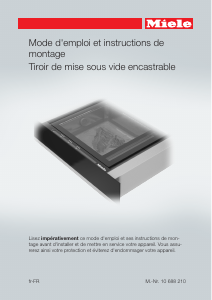 Mode d’emploi Miele EVS 6114 Appareils de mise sous vide