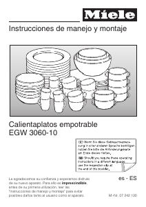 Manual de uso Miele EGW 3060-10 Cajón calentador