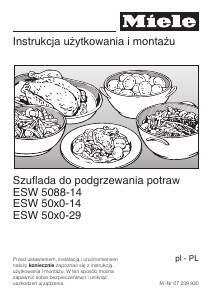 Instrukcja Miele ESW 5080-14 Szuflada grzewcza