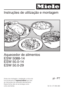 Manual Miele ESW 5080-14 Gaveta de aquecimento
