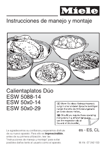 Manual de uso Miele ESW 5080-14 Cajón calentador