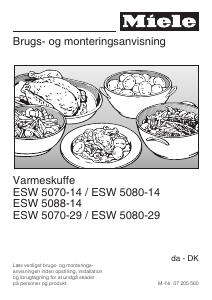 Brugsanvisning Miele ESW 5080-14 Varmeskuffe
