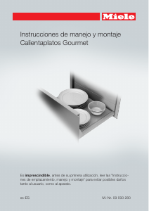 Manual de uso Miele ESW 6114 Cajón calentador