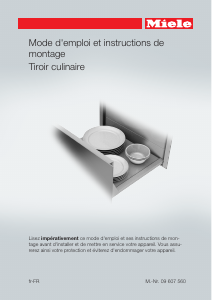 Mode d’emploi Miele ESW 6229 X Tiroir chauffant
