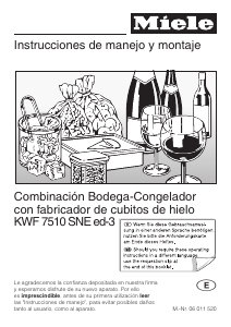 Manual de uso Miele KWF 7510 SNE ed-3 Vinoteca