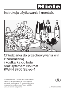 Instrukcja Miele KWFN 8706 SE ed-1 Chłodziarka do wina