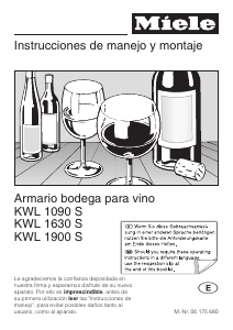Manual de uso Miele KWL 1090 S Vinoteca