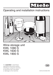 Manual Miele KWL 1630 S Wine Cabinet