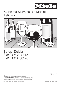 Kullanım kılavuzu Miele KWL 4712 SG ed Şarap dolabı