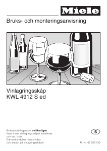 Bruksanvisning Miele KWL 4912 S ed Vinkyl