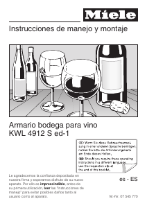 Manual de uso Miele KWL 4912 S ed-1 Vinoteca