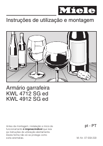 Manual Miele KWL 4912 SG ed Cave de vinho