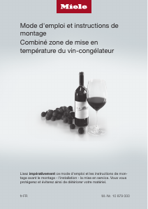 Mode d’emploi Miele KWNS 28462 E ed/cs Cave à vin