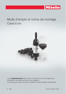 Mode d’emploi Miele KWT 1602 Vi Cave à vin