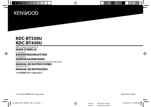 Manual de uso Kenwood KDC-BT530U Radio para coche