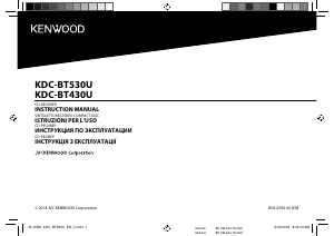 Manuale Kenwood KDC-BT430U Autoradio