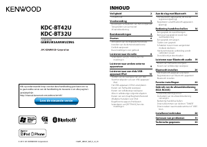 Handleiding Kenwood KDC-BT32U Autoradio
