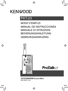 Mode d’emploi Kenwood PKT-23 Talkie-walkie