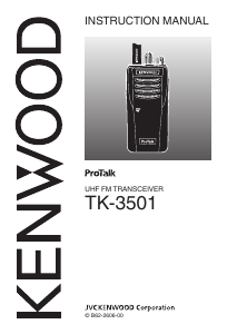 Handleiding Kenwood TK-3501 ProTalk Walkie-talkie