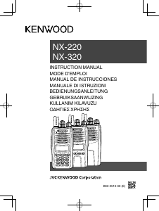Mode d’emploi Kenwood NX-220E3 Talkie-walkie