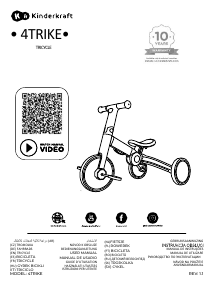 Használati útmutató Kinderkraft 4Trike Tricikli
