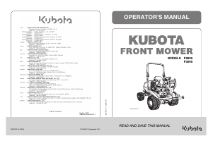 Handleiding Kubota F3680 Grasmaaier