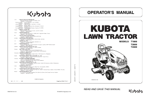 Handleiding Kubota T2080 Grasmaaier