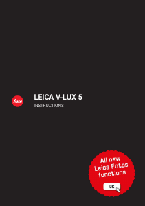 Handleiding Leica V-LUX 5 Digitale camera