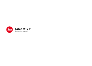 Handleiding Leica M10-P Digitale camera
