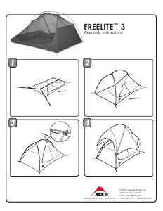 Bedienungsanleitung MSR FreeLite 3 Zelt