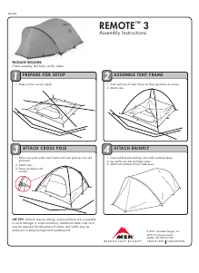 Manual MSR Remote 3 Tent