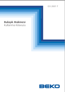 Kullanım kılavuzu BEKO D3 2001 T Bulaşık makinesi