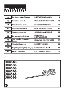 Εγχειρίδιο Makita UH009GM201 Εργαλείο κουρέματος φράχτη