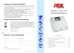 Bedienungsanleitung ADE BA 1116 Waage