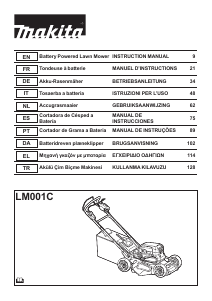 Manual de uso Makita LM001CX5 Cortacésped