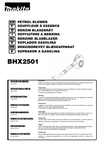 Manual Makita BHX2501V Leaf Blower