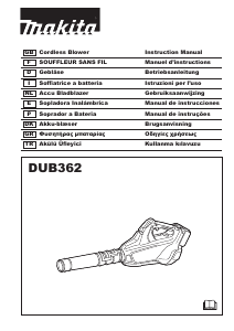 Manual Makita DUB362PG2J Soprador de folhas