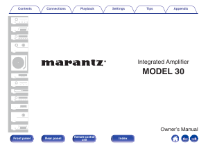 Handleiding Marantz Model 30 Versterker