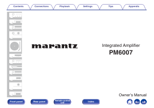 Manual Marantz PM6007 Amplifier