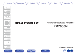 Manual Marantz PM7000N Amplifier